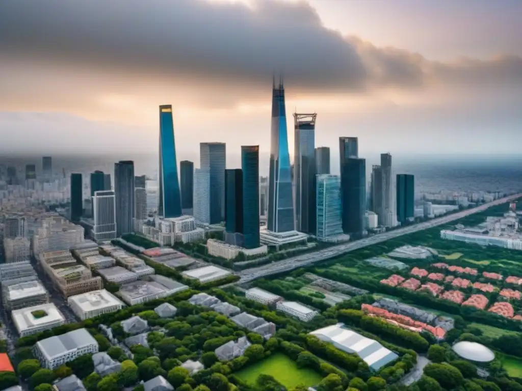Vibrante mercado inmobiliario: ciudad moderna en crecimiento Alianzas estratégicas en el marketing inmobiliario de una ciudad vibrante y dinámica, reflejo de crecimiento e innovación