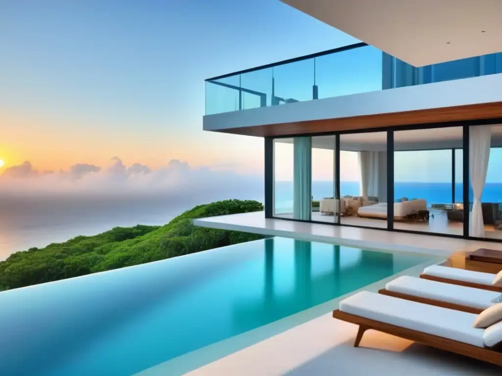 Propiedad de lujo en acantilado con piscina infinita privada Invierte en alquileres vacacionales internacionales con esta lujosa propiedad en acantilado con piscina infinita y vistas al mar
