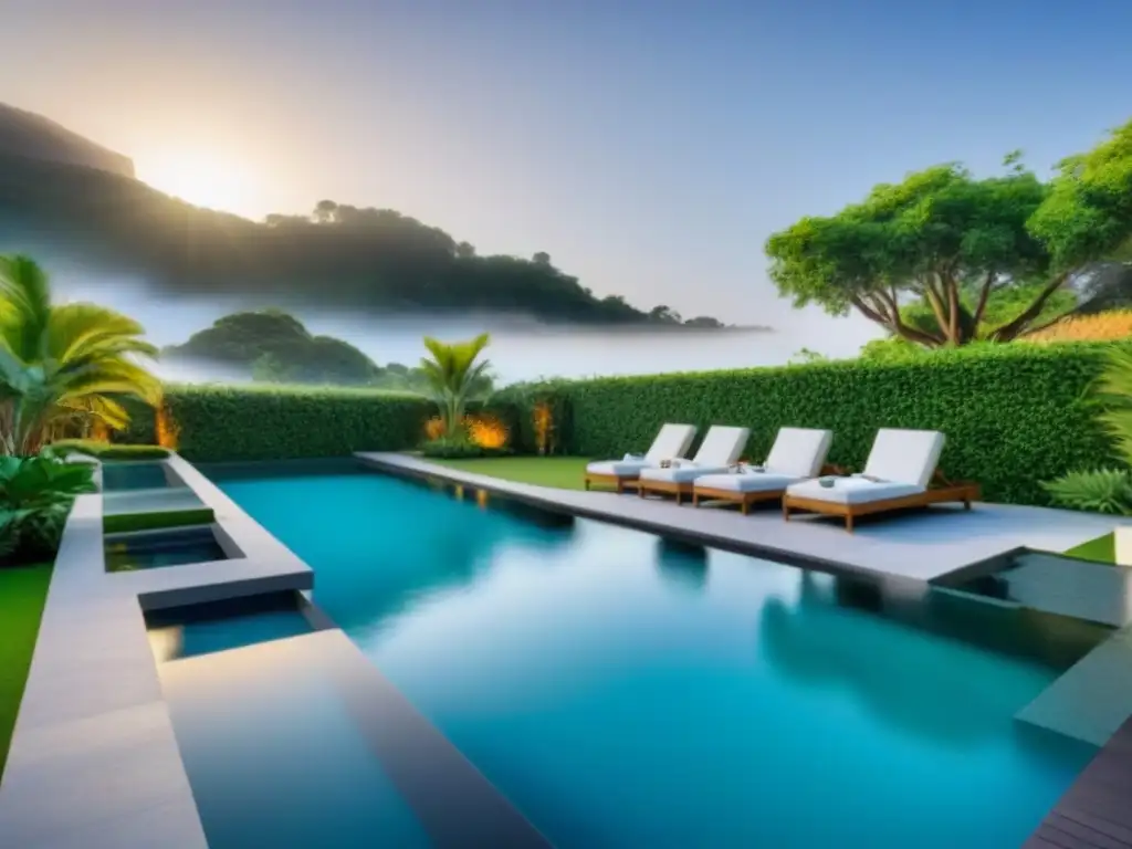 Propiedad de alquiler vacacional de lujo con piscina: relax y lujo Anuncios alquileres vacacionales efectivos: Propiedad de lujo con piscina, mobiliario elegante y entorno natural exuberante