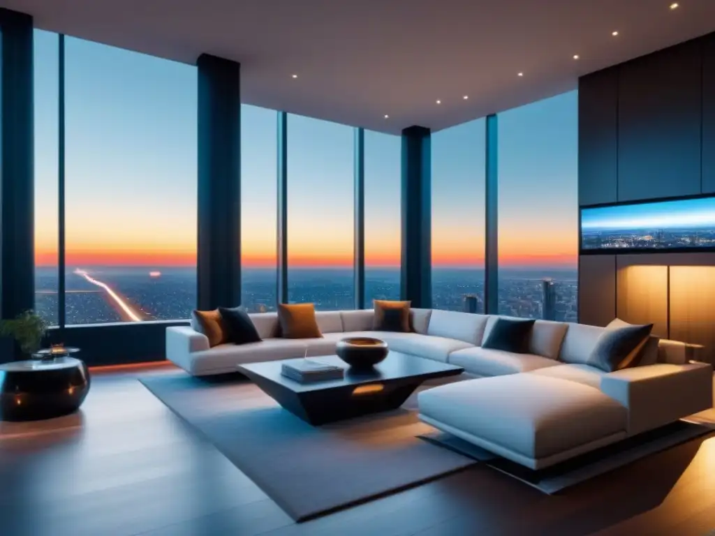 Penthouse de lujo con tecnología inteligente y diseño vanguardista Apartamento de lujo con tecnología inteligente para principiantes en inversión tecnológica inmobiliaria