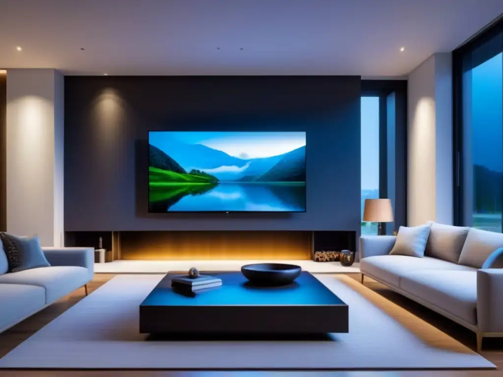 Smart Home Futurista: Tecnología de Vanguardia Integrada en Hogar de Lujo Avanzada tecnología domótica mejora propiedades residenciales con elegancia y eficiencia
