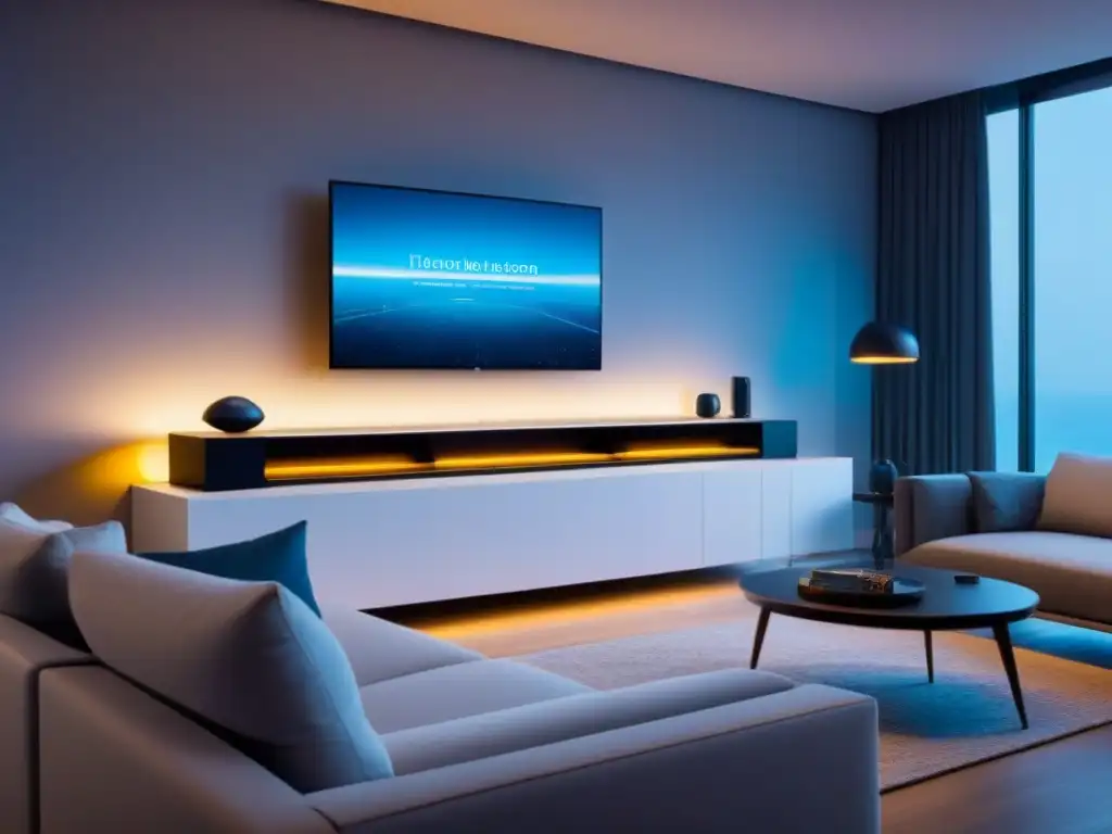 Sistema de seguridad inteligente para hogar, integrado en diseño moderno Avanzado sistema de seguridad para hogar con tecnología de sensores integrada en ambiente moderno