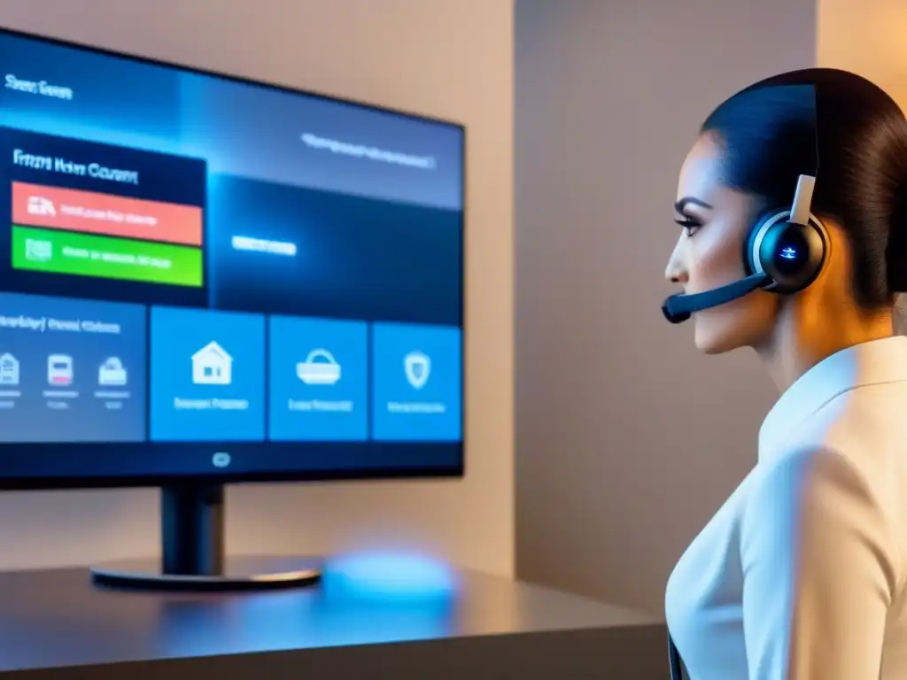 Avanzado sistema de seguridad para hogar inteligente en alta definición 8k El avanzado sistema de seguridad del hogar inteligente muestra la integración del IoT en seguridad inmobiliaria global