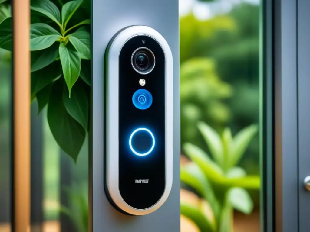 Avanzado sistema de seguridad biométrica para hogar inteligente Avanzado sistema de seguridad en Smart Homes para inversionistas, con tecnología biométrica y diseño futurista