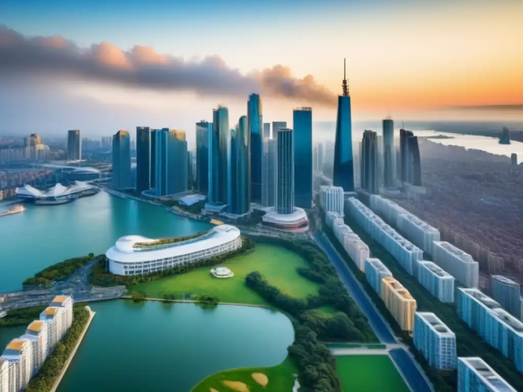 Diversidad inmobiliaria global: lujo y tradición en ciudades Invertir en bienes raíces internacionales: Portafolio global diverso con propiedades de lujo, oficinas modernas y residencias históricas