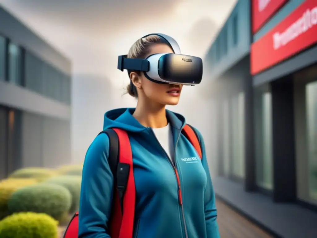 Realidad virtual inmersiva: innovación en branding inmobiliario Explora la transformación global con branding inmobiliario, imágenes futuristas y tecnología digital