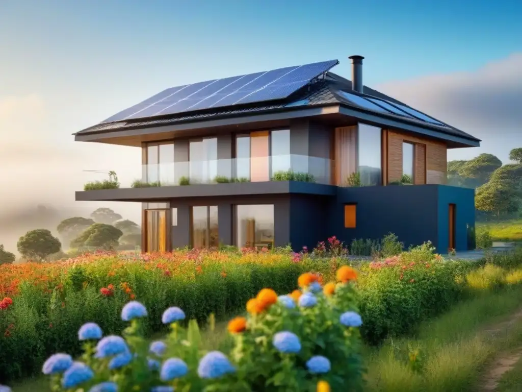Residencia moderna y resiliente renace entre la naturaleza exuberante Una casa moderna y resistente emerge de las cenizas con adaptaciones para propiedades post-desastres