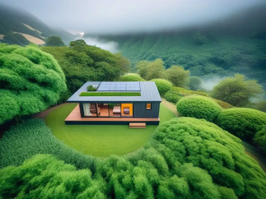 Villa de casas pequeñas modernas en entorno natural Inversión en casas pequeñas: Hermoso pueblo de casas modernas entre exuberante vegetación