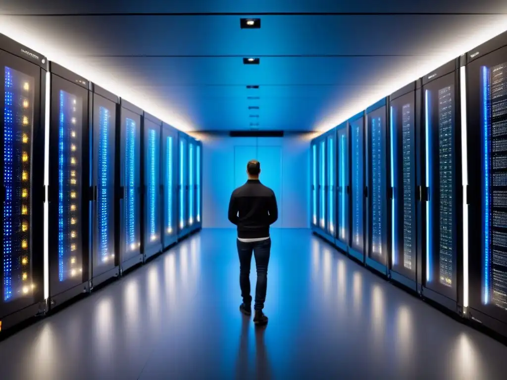 Centro de datos de última generación: eficiencia y seguridad futuristas Un centro de datos de alta tecnología para inversionistas globales en centros de datos