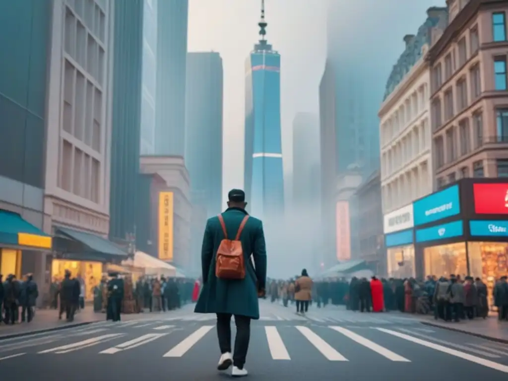 Metrópolis multicultural: paisaje urbano dinámico en 8k Una ciudad vibrante con cambios demográficos en el mercado inmobiliario global: modernidad y diversidad en armonía urbana