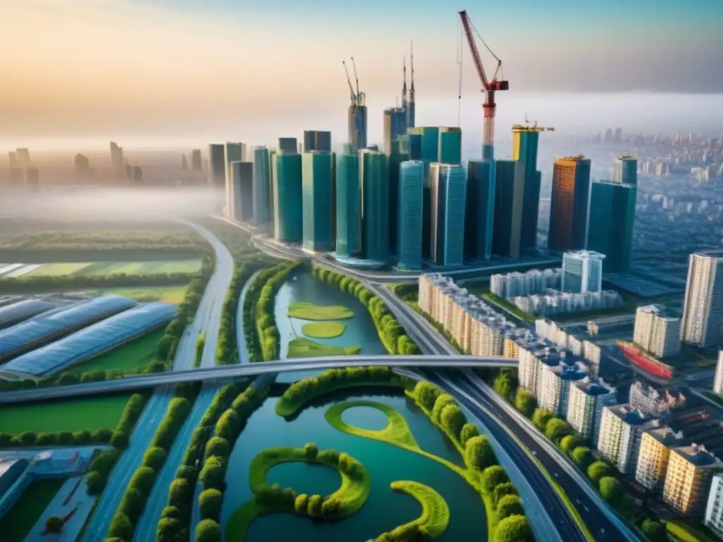 Metrópolis en transformación: migración interna y crecimiento urbano Una ciudad vibrante en constante evolución, reflejo de la migración interna y la demanda global de vivienda