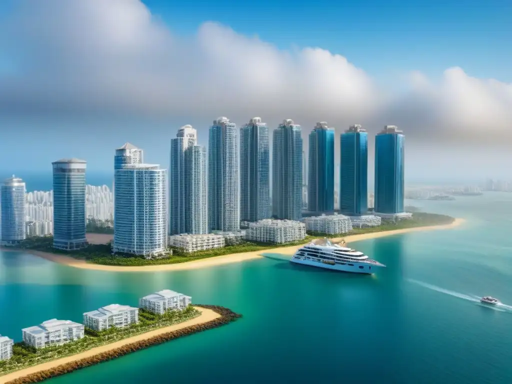 Inversiones inmobiliarias globales: propiedades exclusivas de todo el mundo Collage de propiedades inmobiliarias internacionales con diseño único representando distintas regiones