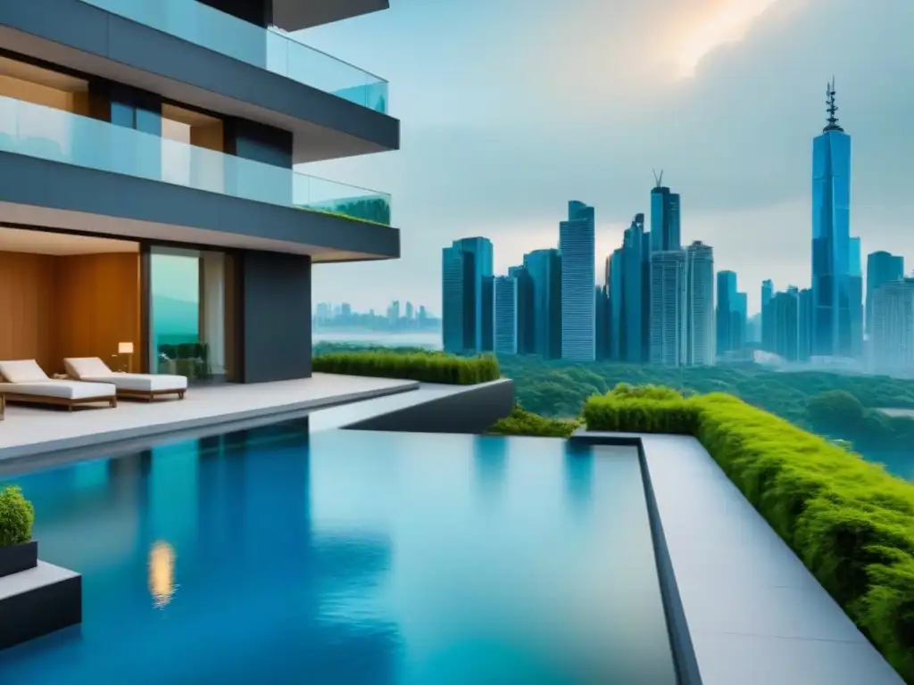 Apartamentos de lujo en ciudad vibrante con diseño futurista y exclusivo Un complejo de apartamentos moderno y lujoso con diseño futurista y áreas verdes, ideal para inversores en propiedades de alquiler