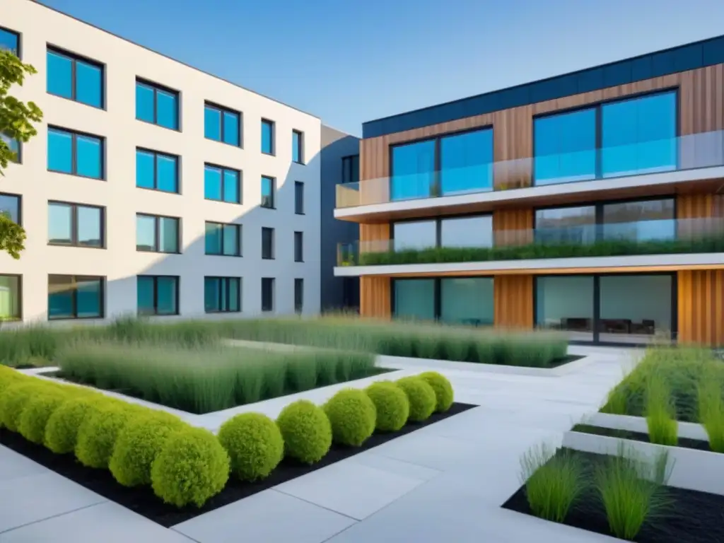 Complejo ecoamigable y moderno: vida comunitaria urbana Un complejo de apartamentos moderno y sostenible, ideal para la Generación Z en el mercado inmobiliario