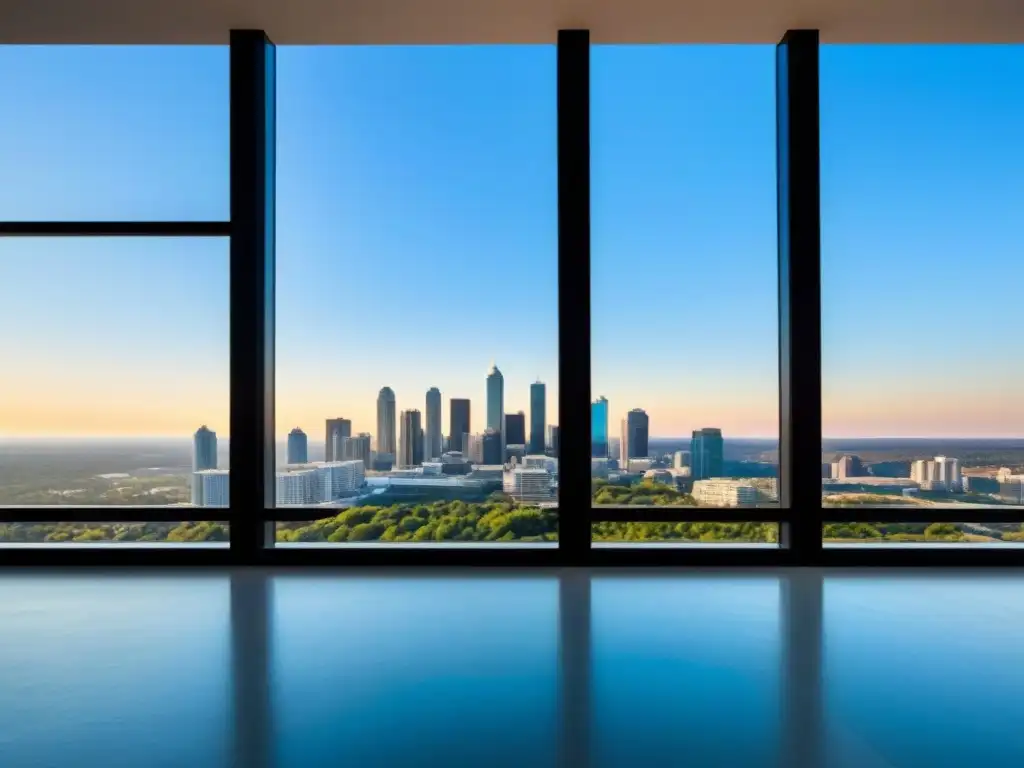 Condominio de lujo en Atlanta: diseño contemporáneo reflejando la ciudad Un complejo de lujo con vista a la ciudad de Atlanta, Georgia
