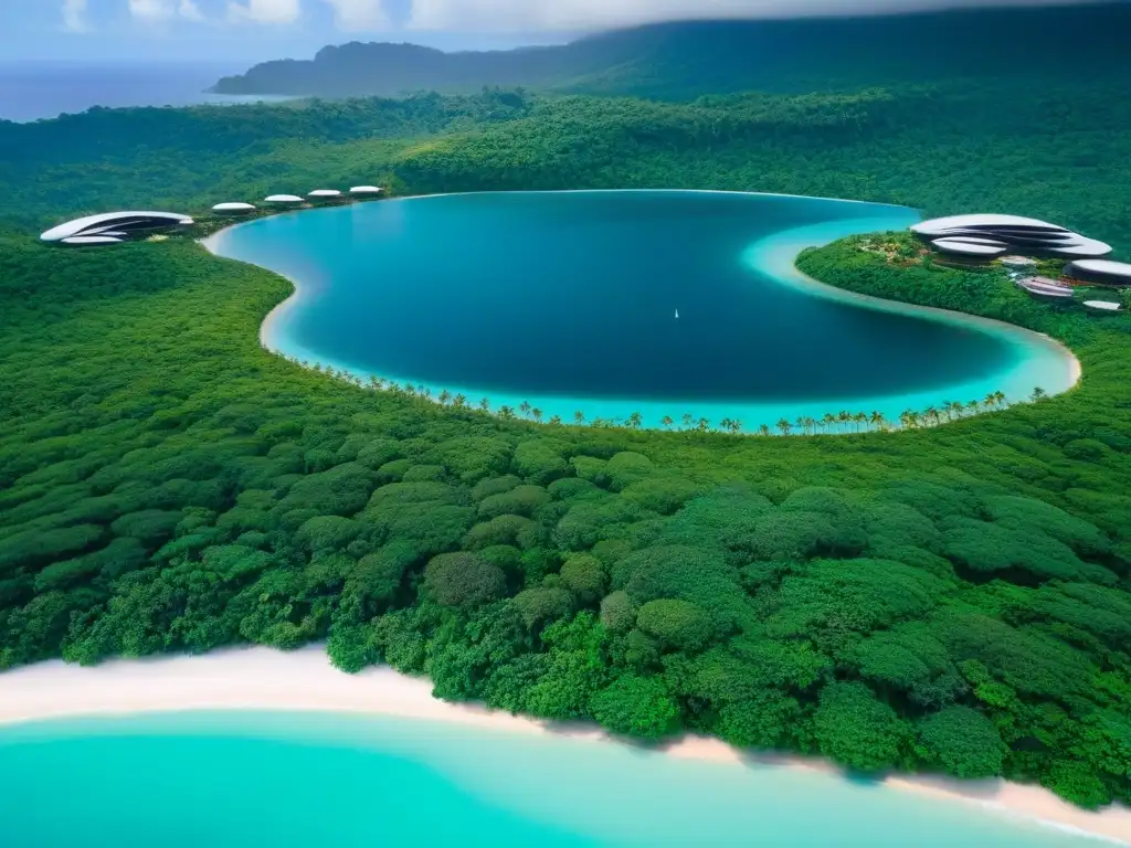 Paraíso ecológico: resort sostenible en selva tropical y océano turquesa Un complejo turístico ecológico internacional ejemplar con rentabilidad y armonía entre lujo y conservación ambiental