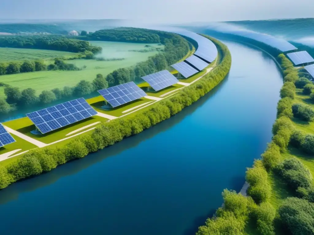 Complejo sostenible: armonía entre naturaleza y modernidad Complejo de viviendas sostenibles con recursos inversor inmobiliario sostenible integrados en armonía con la naturaleza