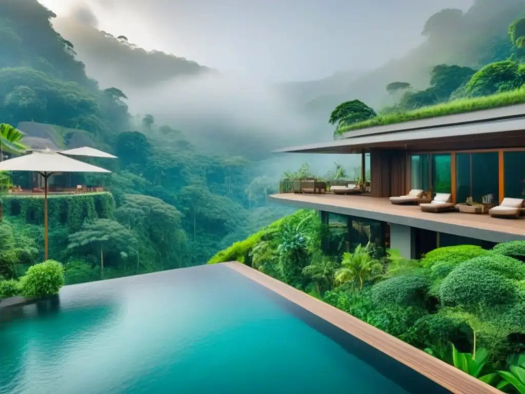 Ecoresort de lujo en la selva: diseño sostenible y naturaleza Complejos turísticos ecológicos para inversionistas globales: lujoso ecoresort en la selva con diseño sostenible y vistas espectaculares