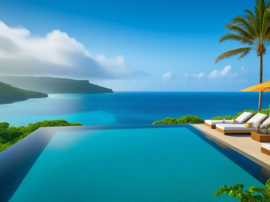 Paraíso ecológico: resort de lujo 8k en armonía con la naturaleza Invertir en complejos turísticos ecológicos: Un lujoso ecoresort integrado en la naturaleza, rodeado de aguas cristalinas y cielos azules vibrantes