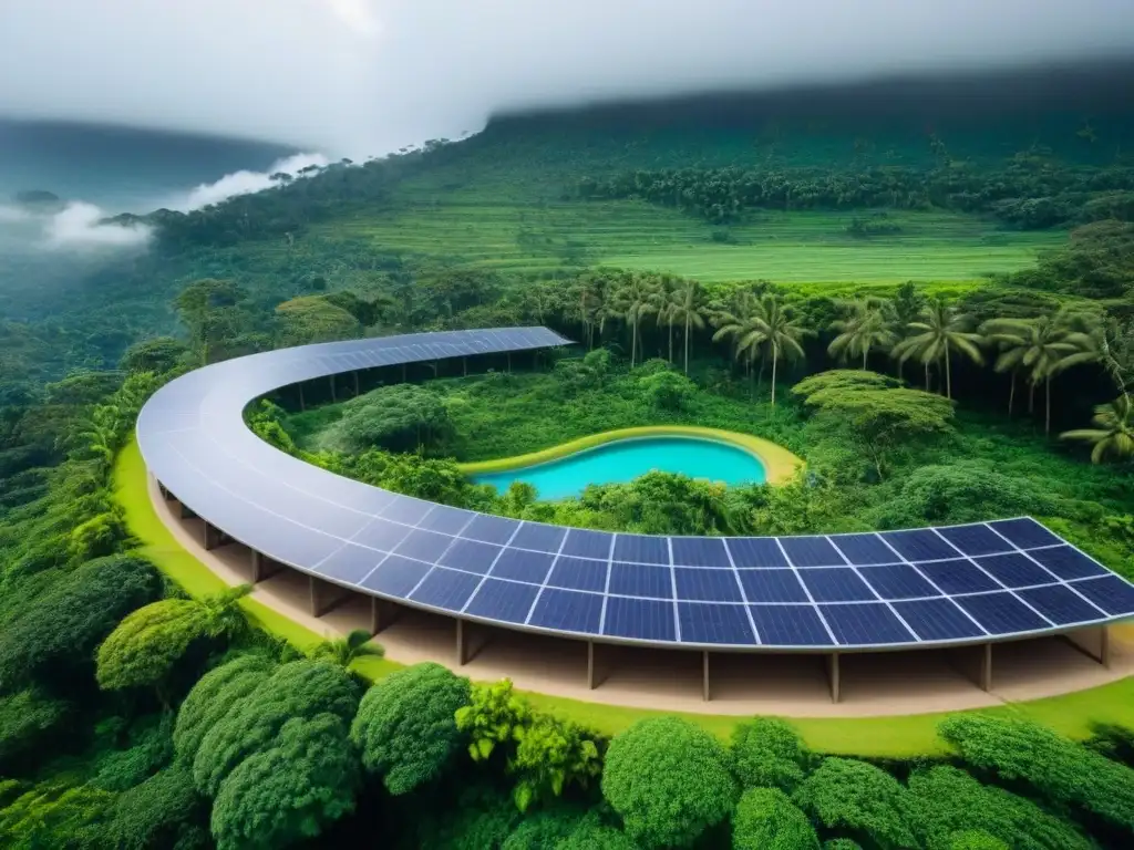 Resort ecológico en selva tropical: lujo sostenible Invierte en complejos turísticos ecológicos: un resort sostenible en la selva tropical, con paneles solares y huertos orgánicos