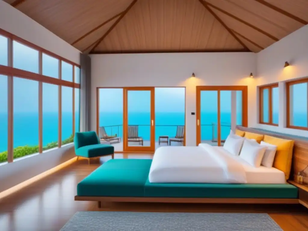 Plataforma virtual para propietarios de vacaciones: moderna y vibrante Una comunidad en línea propiedad vacacional vibrante y acogedora, con colores vibrantes y funciones interactivas