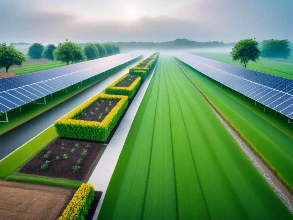 Reconstrucción sostenible: comunidad ecoamigable tras desastre natural Una comunidad sostenible se reconstruye tras un desastre, con prácticas ecológicas y colaboración hacia un futuro más verde