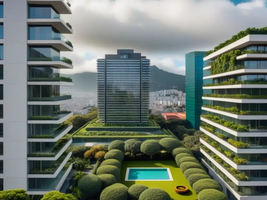 Condominio de lujo en CDMX: inversión sofisticada y urbana Condominio de lujo en CDMX con diseño moderno, ventanas panorámicas y vegetación exuberante