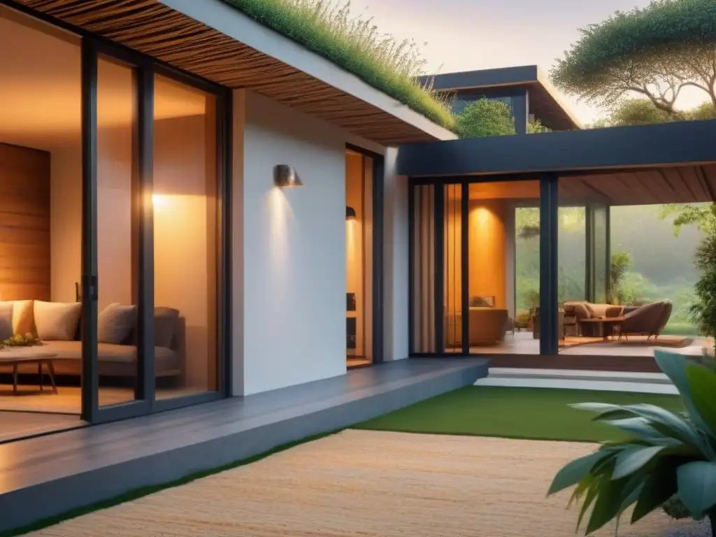 Casa ecológica: fusión perfecta de sustentabilidad y tradición Construcción sustentable con materiales antiguos: casa ecológica moderna en armonía con la naturaleza y la historia