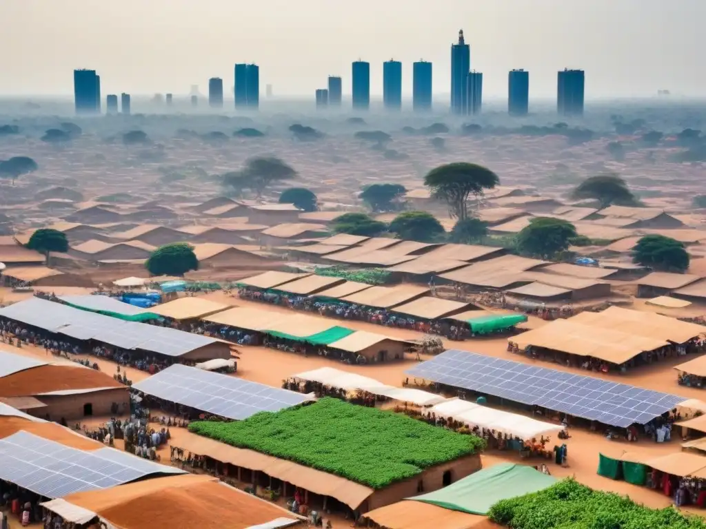 Contraste urbano en África: tradición y modernidad sostenible Contraste entre lo antiguo y lo nuevo en el desarrollo sostenible del mercado inmobiliario en África Subsahariana