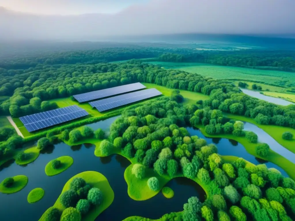 Contraste impactante entre desarrollo sostenible y cambio climático Contraste entre urbanización y naturaleza