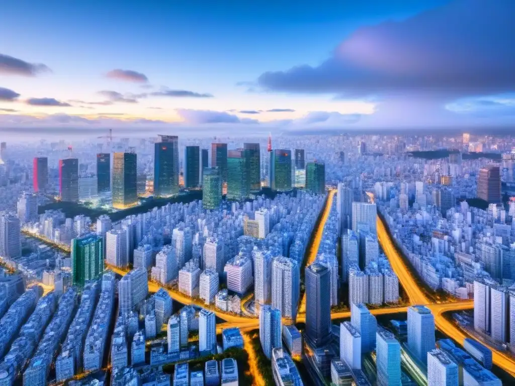 Tokyo del futuro: innovación urbana y progreso sostenible Visión futurista de Tokio con desarrollo infraestructura crítica integrado en la ciudad