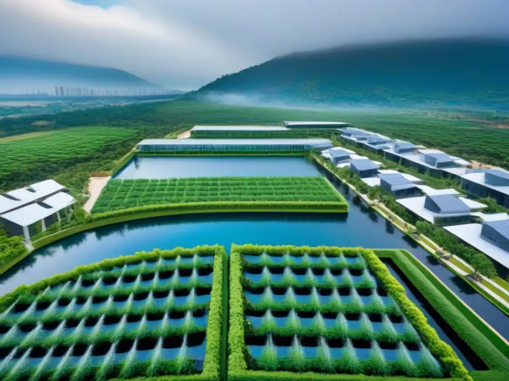 Desarrollo inmobiliario sostenible: armonía entre arquitectura urbana y naturaleza Un desarrollo inmobiliario sostenible con gestión del agua innovadora, armonía entre arquitectura urbana y naturaleza