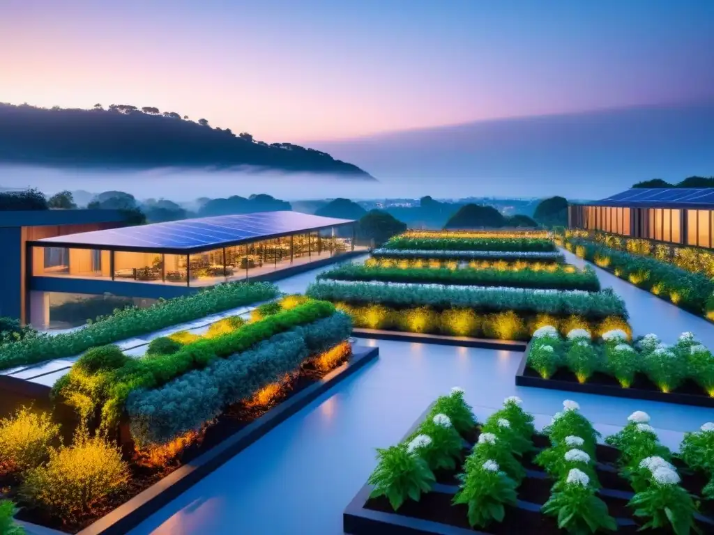 Horizonte sostenible: arquitectura innovadora en armonía con la naturaleza Desarrollo inmobiliario sostenible con diseño ecofriendly y naturaleza urbana