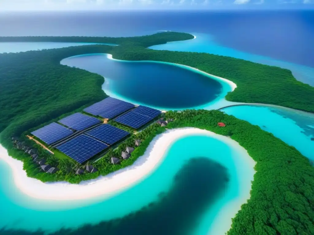 Paraíso eco-lujoso: resort de isla privada en armonía con la naturaleza Desarrollo de resorts de lujo en islas privadas con diseño ecofriendly y armonía natural