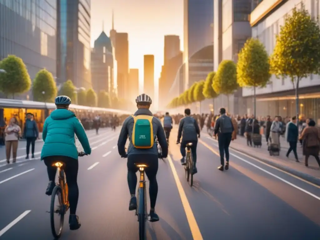Metrópolis sostenible: paisaje urbano moderno y vibrante Desarrollo urbano sostenible e inversión internacional en una ciudad moderna y vibrante