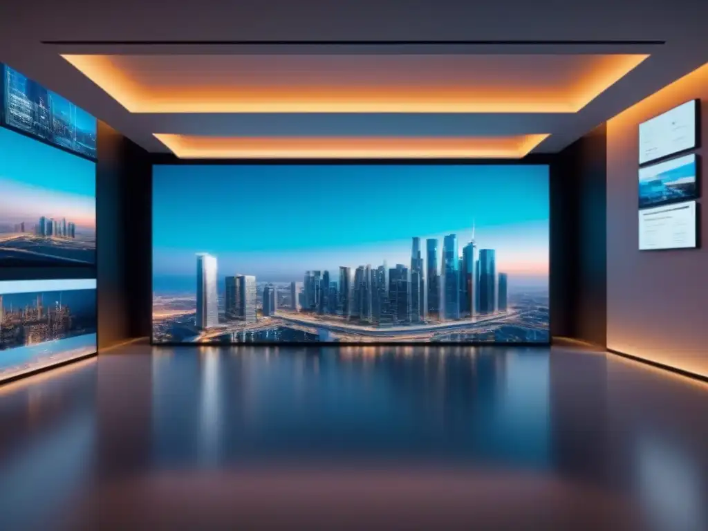 Tour virtual: innovación en propiedades comerciales de alta tecnología Transformación digital en el mercado inmobiliario internacional: real estate futurista con avanzada tecnología y diseño arquitectónico innovador