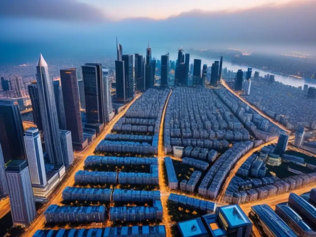 Metrópolis vibrante: arquitectura moderna y diversidad urbana El dinámico mercado inmobiliario de una ciudad cosmopolita, fusiones arquitectónicas y culturales en vibrantes calles