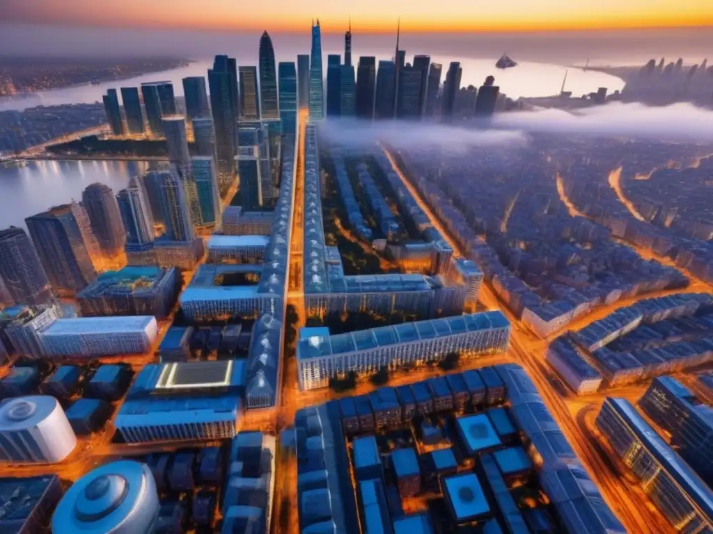 Metrópolis emergente: arquitectura antigua y moderna en 2023 Descubre el dinamismo del mercado inmobiliario internacional en 2023 a través de esta vista aérea de una ciudad en crecimiento