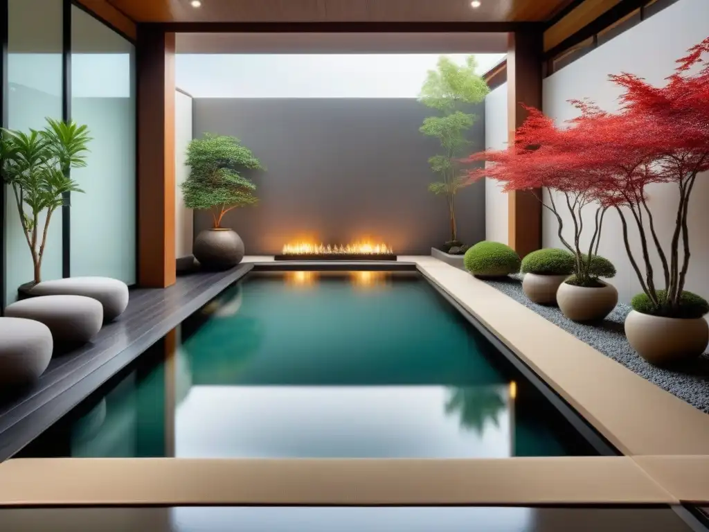 Propiedad de lujo con influencias asiáticas: diseño moderno y serenidad Diseño de propiedades de lujo con influencias asiáticas en un ambiente sereno y sofisticado