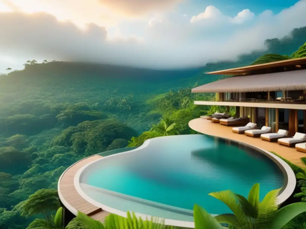 Resort eco-lujoso en selva tropical: inversión rentable Un ecoresort de lujo en la selva tropical, fusionando diseño moderno con la naturaleza, ideal para inversionistas globales