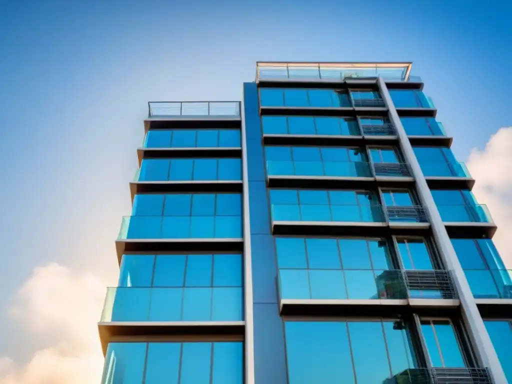 Edificio de alta seguridad: protección y armonía Edificio de alta seguridad rodeado de vegetación, reducir costos seguros propiedades alto riesgo
