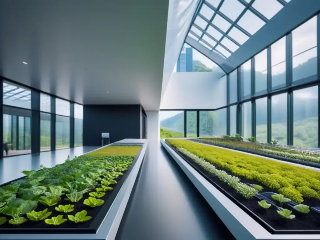 Edificio inteligente del futuro: diseño sostenible con tecnología IoT Edificio inteligente futurista con diseño sostenible y tecnología IoT