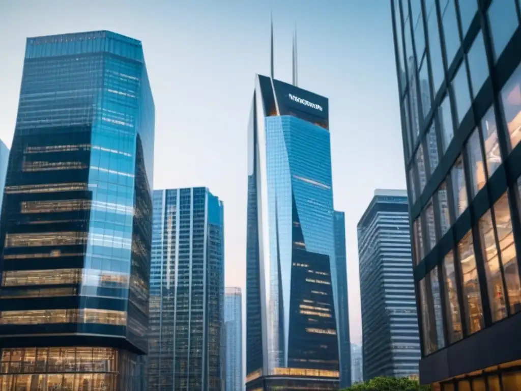 Edificio de oficinas moderno en ciudad vibrante: oportunidad de inversión Edificio moderno en distrito empresarial, reflejando éxito en mercado inmobiliario