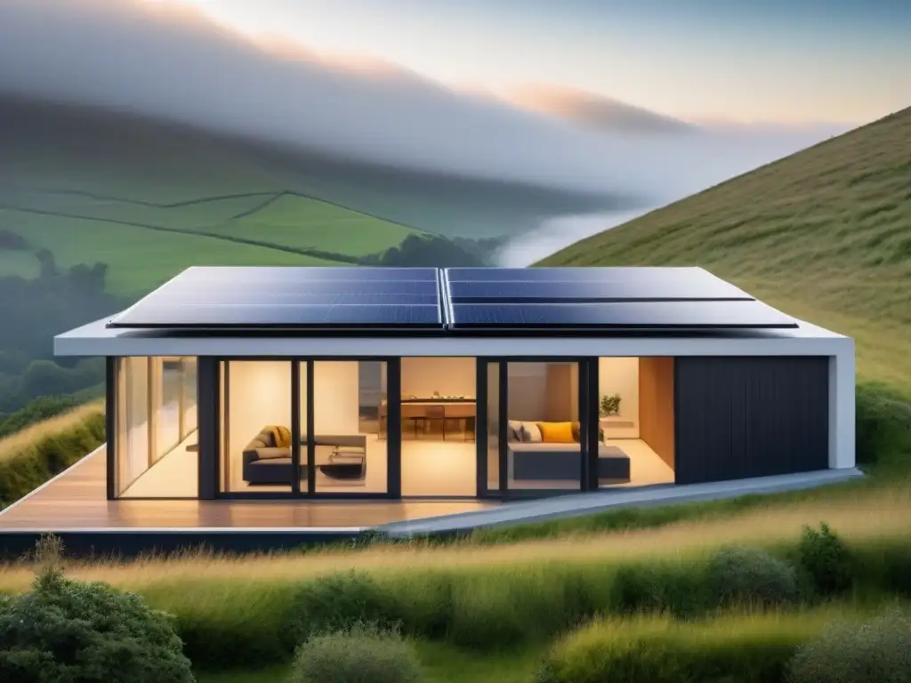 Edificio ecológico de diseño innovador en entorno natural Un edificio moderno y ecológico que destaca por sus principios bioarquitectura inversor internacional