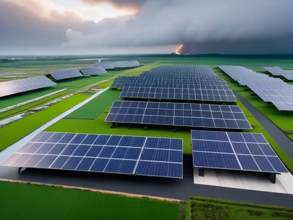 Edificio moderno y resiliente: triunfo de la adaptación postdesastres Edificio moderno resistente en medio de un desastre natural, destaca por sus innovadoras propiedades postdesastres casos éxito