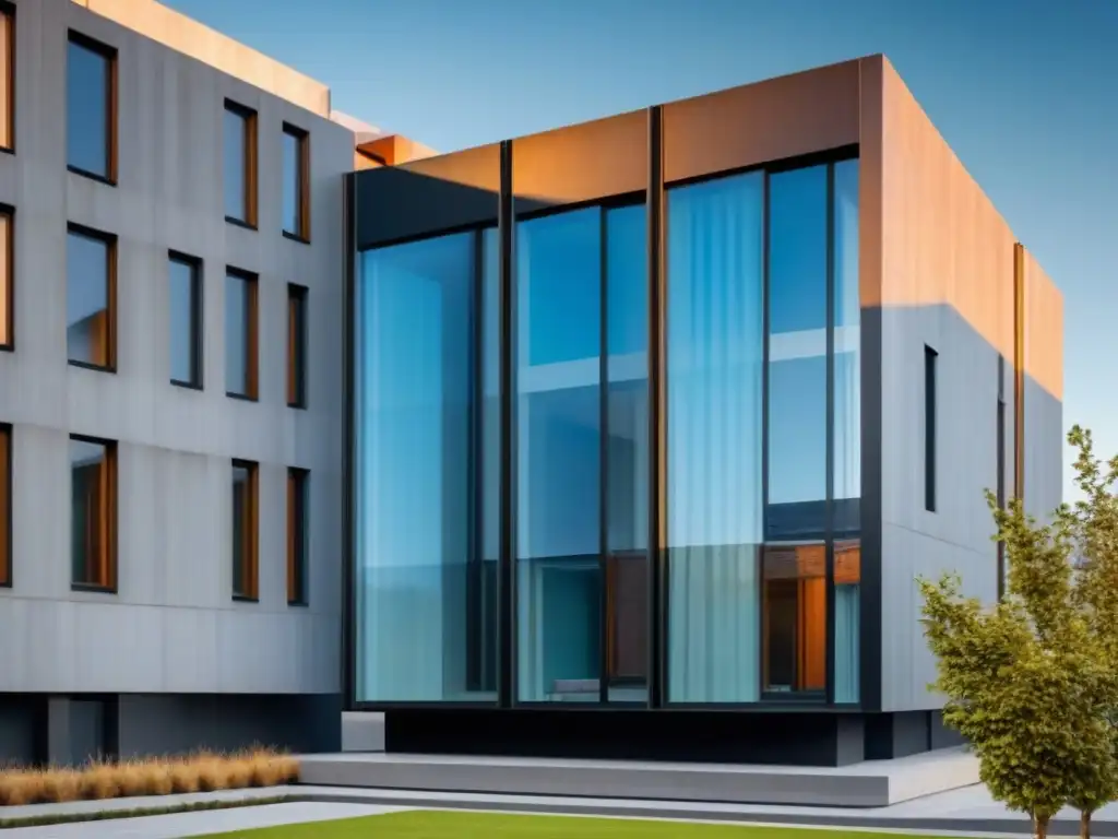 Edificio moderno con sistema geotérmico integrado: innovación ecoamigable Edificio moderno con sistema geotérmico integrado, beneficios de la geotermia en construcción