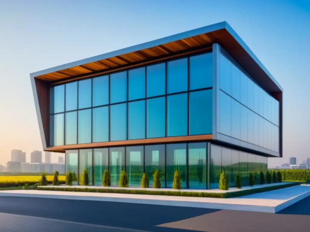 Un edificio de oficinas moderno y elegante con tecnología sostenible, certificado Passive House para inversionistas
