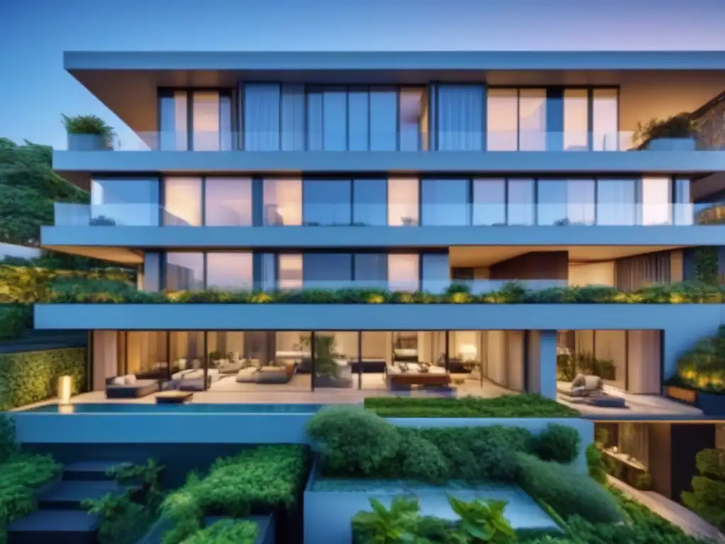 Edificio residencial de lujo con diseño innovador y vistas urbanas Edificio residencial de lujo con diseño innovador y vistas urbanas, ideal para financiamiento residencial internacional 2023
