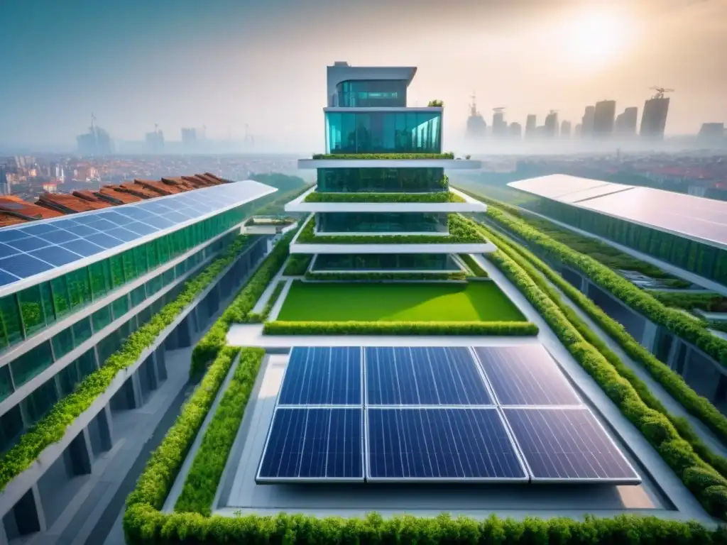 Edificio verde futurista en Europa del Este: sostenibilidad urbana avanzada Edificio verde futurista en Europa del Este destaca por su sostenibilidad