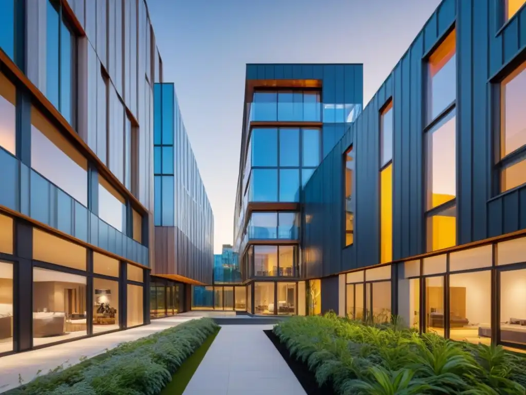 Comparación de Edificios LEED vs Comparación de edificios LEED y BREEAM resalta diferencias en diseño sostenible y materiales naturales